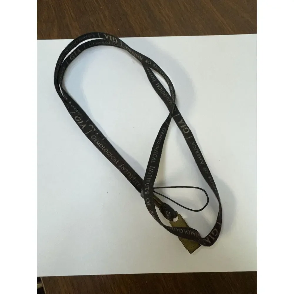 Vintage lanyard id tag GIA gemological institute of america